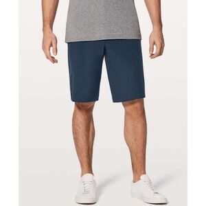 Lululemon Commission Short Size 34 11" Warpstreme Navy Blue Mens Golf Chino GUC